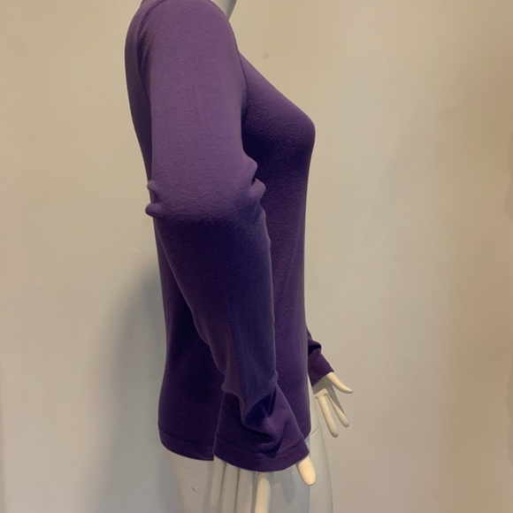 Ralph Lauren Sport Long Sleeve Purple Crewneck, Size Medium, Preppy, Classic - Picture 3 of 8